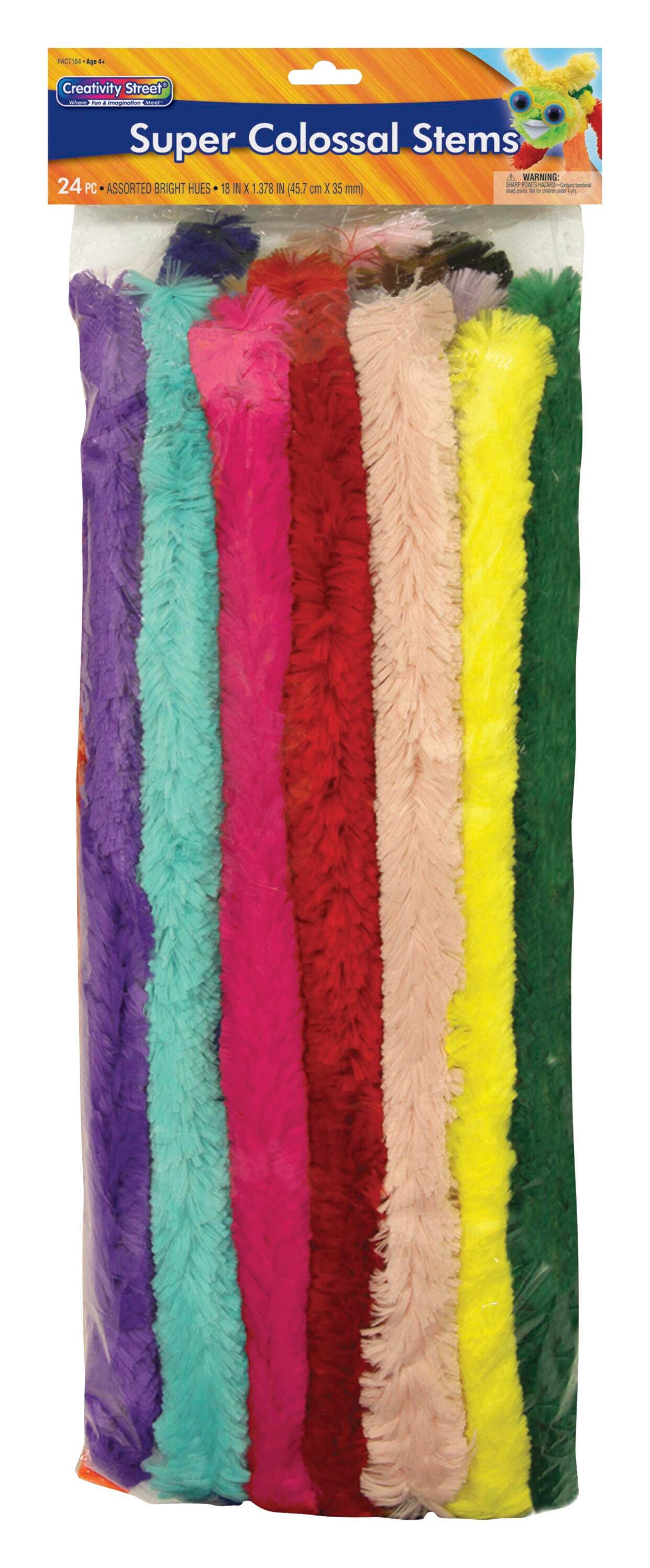 Creativity Street Super Colossal Pipe Cleaners, 1x18 Inches